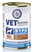 【VET RESPONSE】　ベテリナリーダイエット低アレルギー性（ダック)　犬用療法食ウエット缶　400g