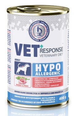 画像1: 【VET RESPONSE】　ベテリナリーダイエット低アレルギー性（ラビット)　犬用療法食ウエット缶　400g