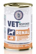 【VET RESPONSE】　ベテリナリーダイエットリーナル（腎臓サポート用）犬用療法食ウエット缶　400g