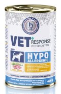 【VET RESPONSE】　ベテリナリーダイエット低アレルギー性（ターキー)　犬用療法食ウエット缶　400g