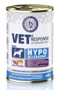 【VET RESPONSE】　ベテリナリーダイエット低アレルギー性（ポーク)　犬用療法食ウエット缶　400g