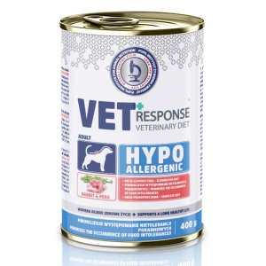 画像: 【VET RESPONSE】　ベテリナリーダイエット低アレルギー性（ラビット)　犬用療法食ウエット缶　400g