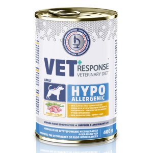 画像: 【VET RESPONSE】　ベテリナリーダイエット低アレルギー性（ターキー)　犬用療法食ウエット缶　400g