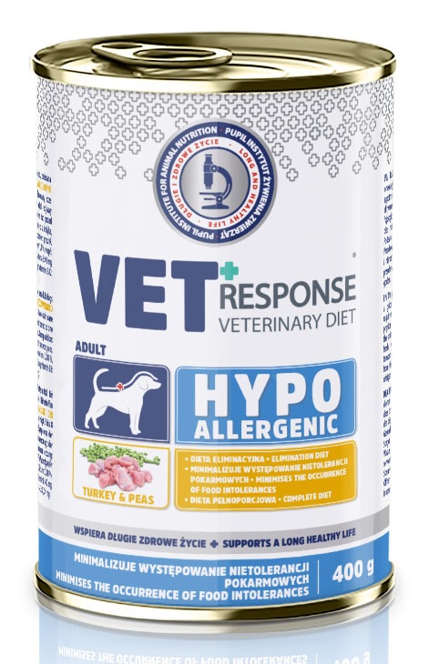 画像1: 【VET RESPONSE】　ベテリナリーダイエット低アレルギー性（ターキー)　犬用療法食ウエット缶　400g